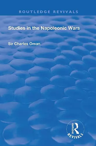 Revival: Studies in the Napoleonic Wars (1929) cover