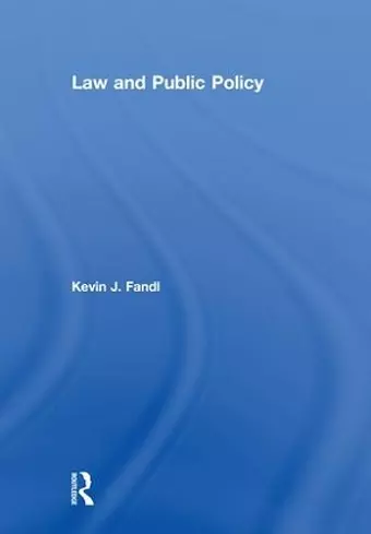 Law and Public Policy cover