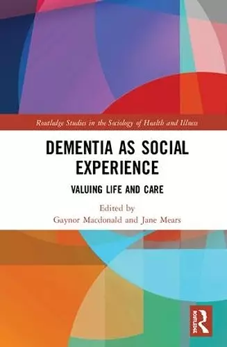 Dementia as Social Experience cover