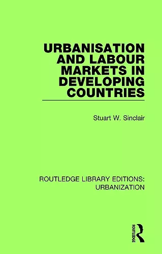 Urbanisation and Labour Markets in Developing Countries cover