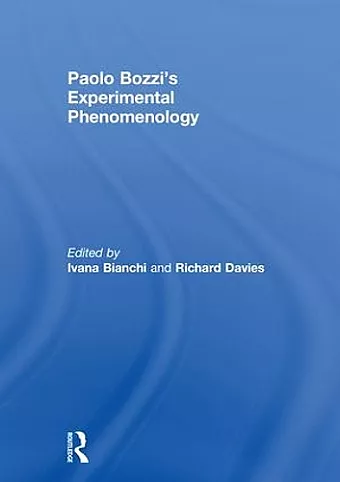Paolo Bozzi’s Experimental Phenomenology cover