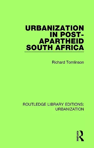 Urbanization in Post-Apartheid South Africa cover