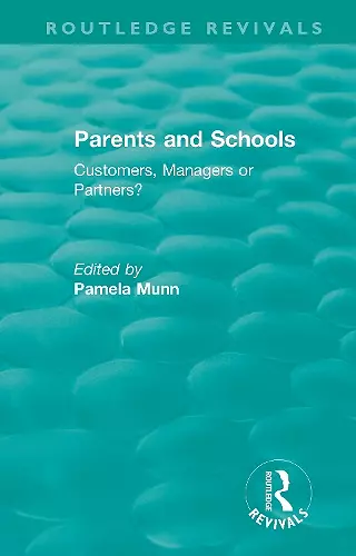 Parents and Schools (1993) cover