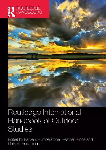 Routledge International Handbook of Outdoor Studies cover