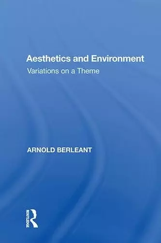 Aesthetics and Environment cover