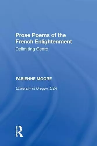 Prose Poems of the French Enlightenment cover