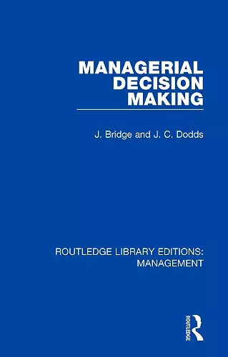 Managerial Decision Making cover