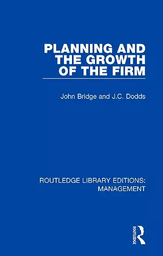 Planning and the Growth of the Firm cover