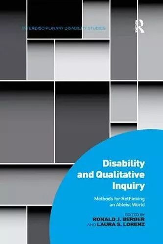 Disability and Qualitative Inquiry cover