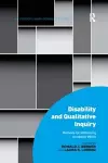 Disability and Qualitative Inquiry cover