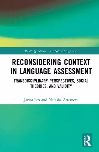 Reconsidering Context in Language Assessment cover