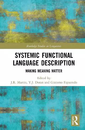 Systemic Functional Language Description cover