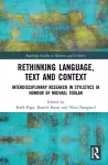 Rethinking Language, Text and Context cover