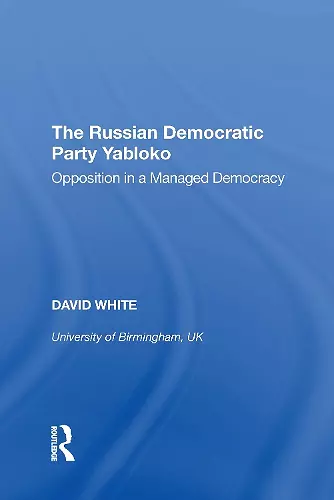 The Russian Democratic Party Yabloko cover