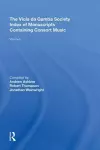 The Viola da Gamba Society Index of Manuscripts Containing Consort Music cover