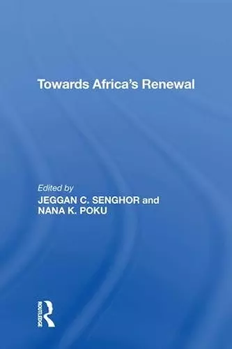 Towards Africa's Renewal cover