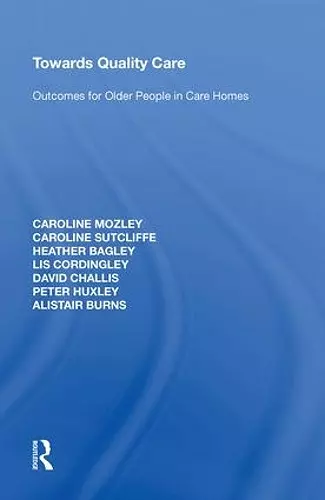 Towards Quality Care cover