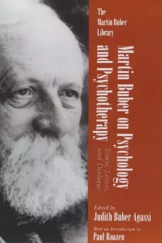 Martin Buber On Psychology and Psychotherapy cover