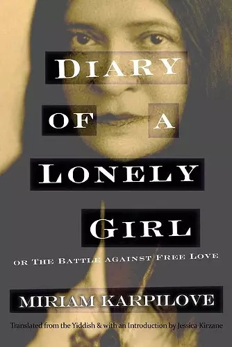 Diary of a Lonely Girl, or The Battle against Free Love cover