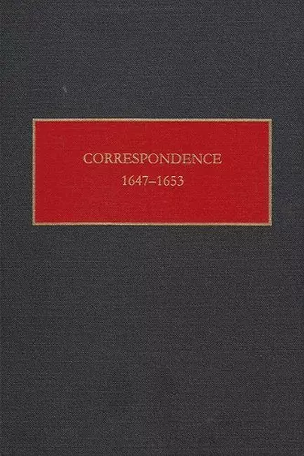 Correspondence, 1647-1653 cover
