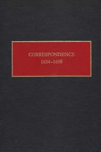 Correspondence, 1654-1658 cover
