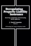 Deregulating Property-Liability Insurance cover