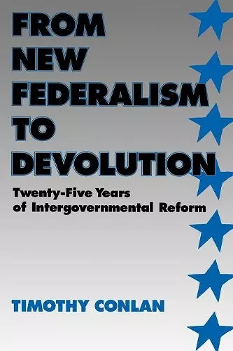 From New Federalism to Devolution cover