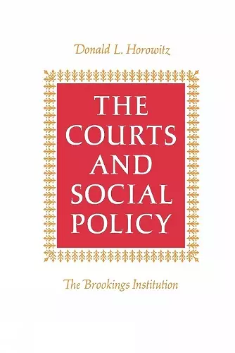 The Courts and Social Policy cover