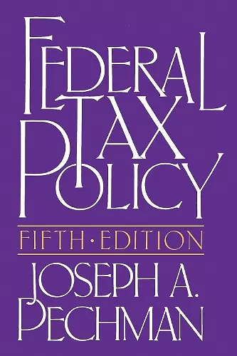 Federal Tax Policy cover