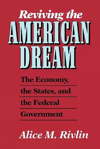 Reviving the American Dream cover