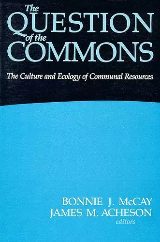 The Question of the Commons cover