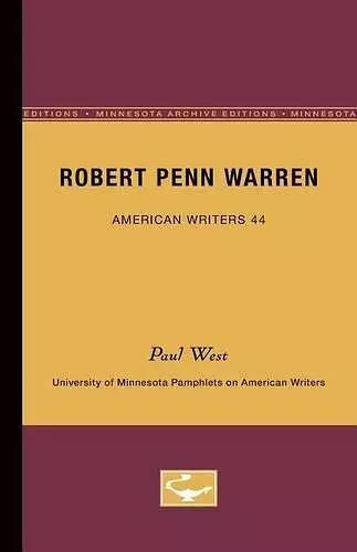 Robert Penn Warren - American Writers 44 cover