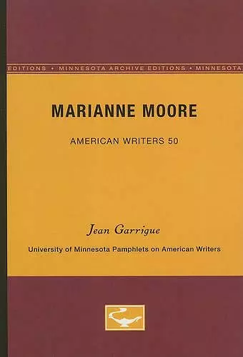 Marianne Moore - American Writers 50 cover