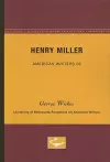 Henry Miller - American Writers 56 cover