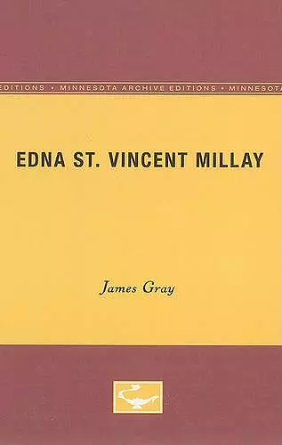 Edna St. Vincent Millay cover