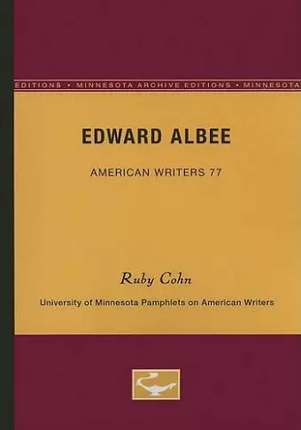 Edward Albee - American Writers 77 cover