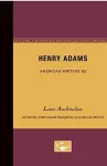 Henry Adams - American Writers 93 cover