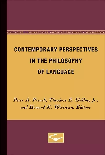 Contemporary Perspectives in the Philosophy of Language cover