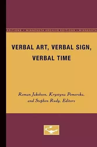 Verbal Art, Verbal Sign, Verbal Time cover