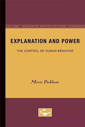 Explanation and Power cover