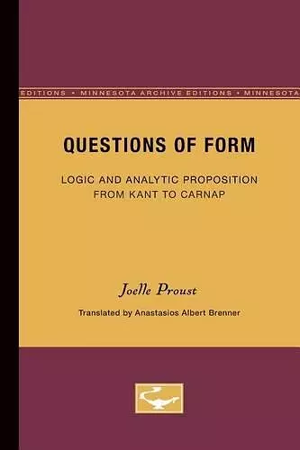 Questions of Form cover