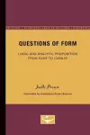 Questions of Form cover