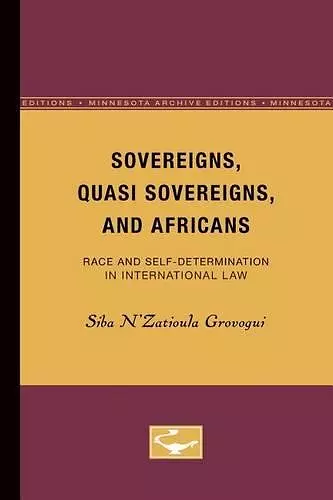 Sovereigns, Quasi Sovereigns, and Africans cover