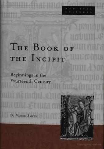 Book Of The Incipit cover