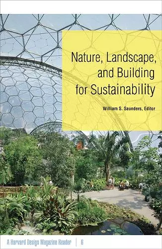 Nature, Landscape, and Building for Sustainability cover