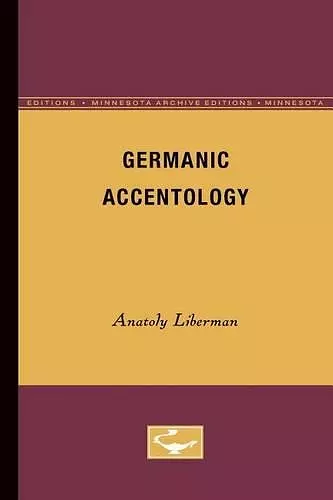 Germanic Accentology cover