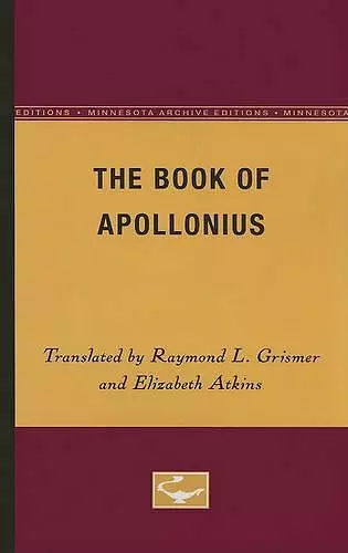 The Book of Apollonius cover