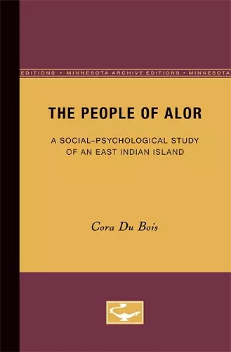 The People of Alor cover
