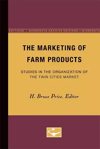 The Marketing of Farm Products cover