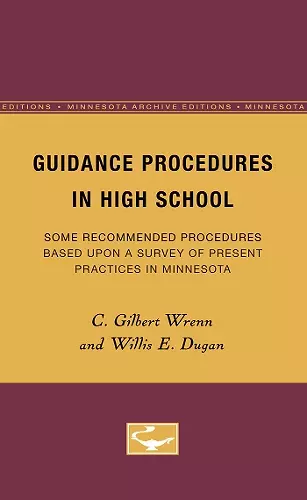 Guidance Procedures in High School cover